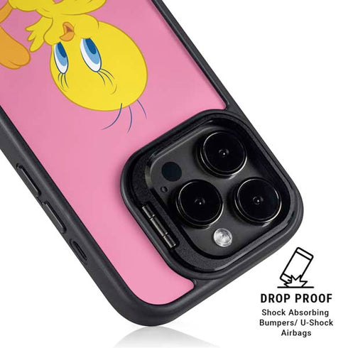 Looney Tunes Tweety Pinky iPhone 15 Pro Kickstand Case